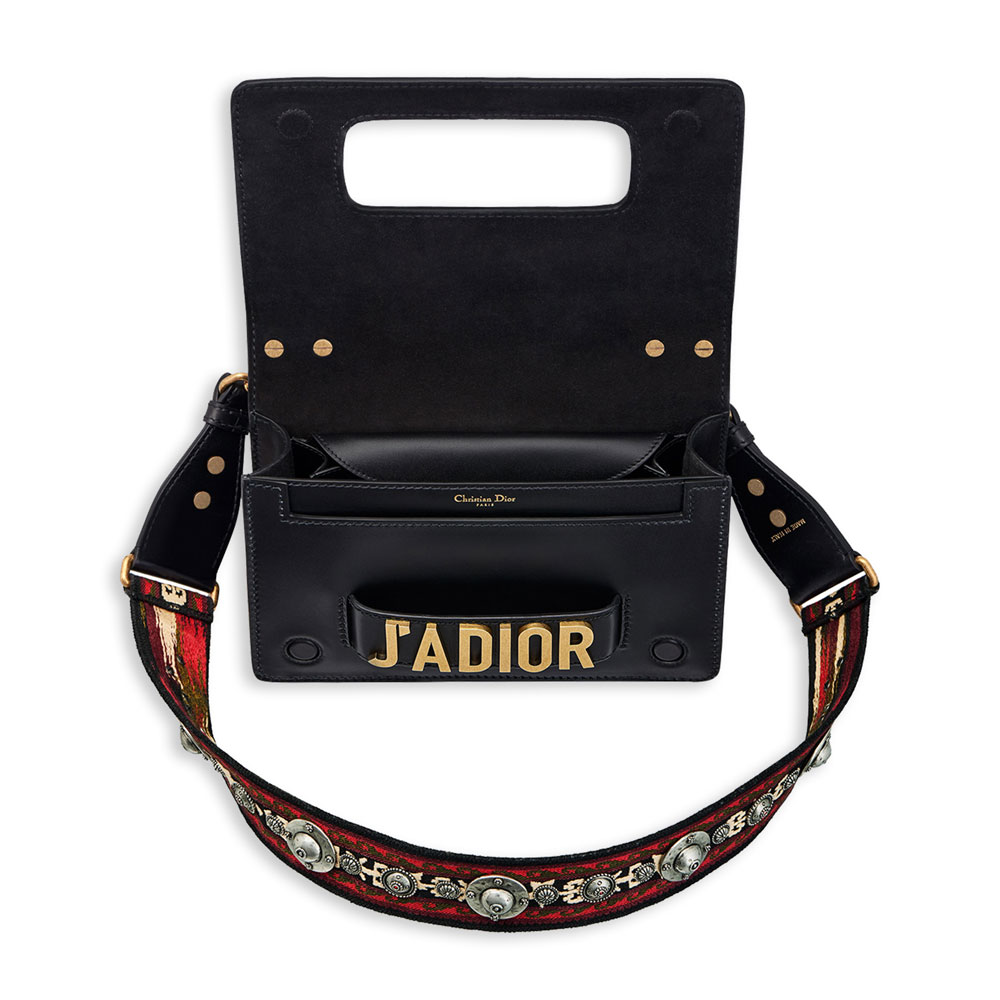 Dior Jadior flap bag en black smooth calfskin M9000CWVE M911: Image 3