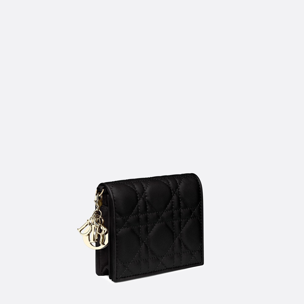 Mini Lady Dior Wallet Black Cannage Lambskin S0178ONMJ M900: Image 2