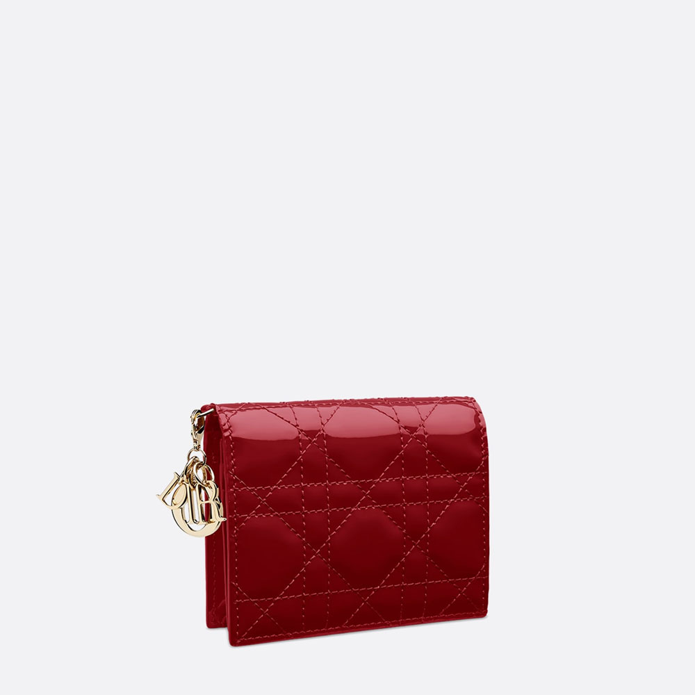 Mini Lady Dior Wallet Patent Cannage Calfskin S0178OVRB M323: Image 2