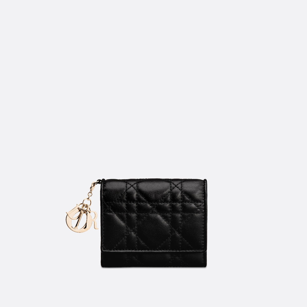 Lady Dior Lotus Wallet Black Cannage Lambskin S0181ONMJ M900: Image 1