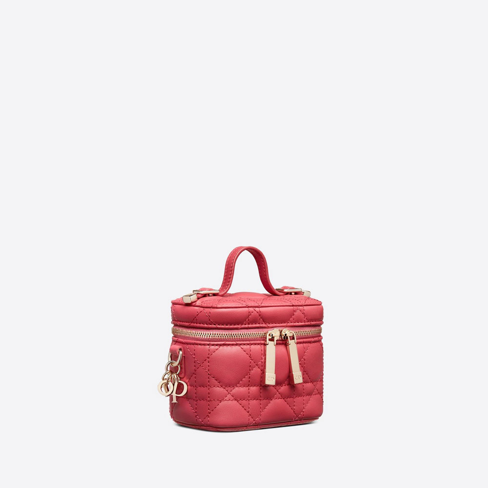 Lady Dior Micro Vanity Case Strawberry Cannage Lambskin S0918ONMJ M68P: Image 2