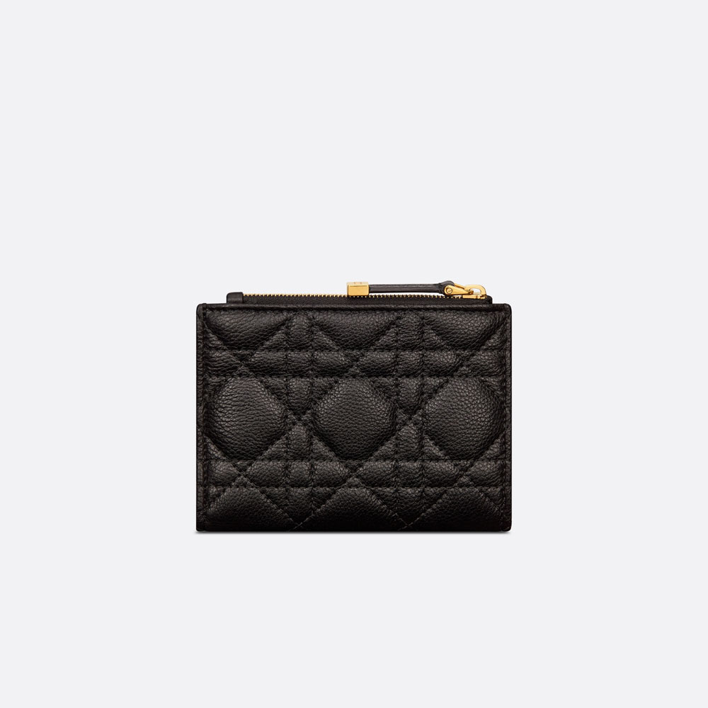 Dior Caro Dahlia Wallet Black Supple Cannage Calf S5173UWHC M900: Image 3