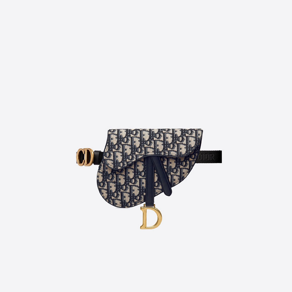 Saddle Flat Belt Pouch Blue Dior Oblique Jacquard S5632CTZQ M928: Image 3