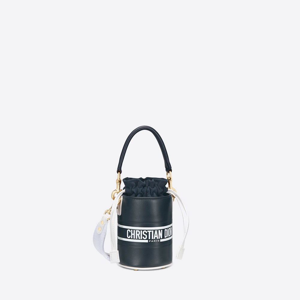 Micro Dior Vibe Bucket Bag Blue Calfskin S6250OSGQ M928: Image 2