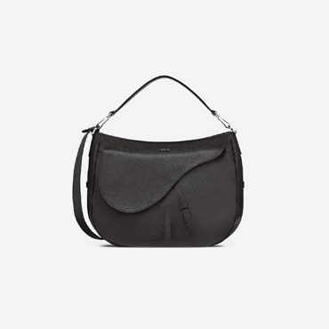 Dior Saddle Soft Bag Black Grained Calfskin 1ADHO023ULA H00N