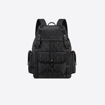 Dior Hit The Road Backpack Black CD Diamond Canvas 1ESBA163CDP H43E