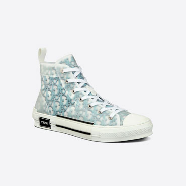 B23 High Top Sneaker Blue Dior Oblique Pixel Canvas 3SH118YTG H165