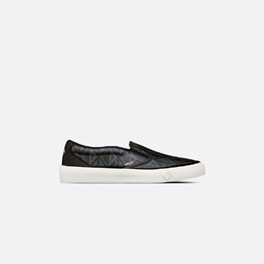 Dior B101 Slip-On Sneaker Black CD Canvas Calf 3SN296ZPP H900