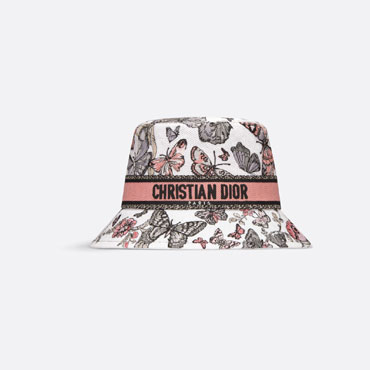 Dior D-Bobby Toile de Jouy Mexico Brim Bucket Hat 41DTM923X130 C400