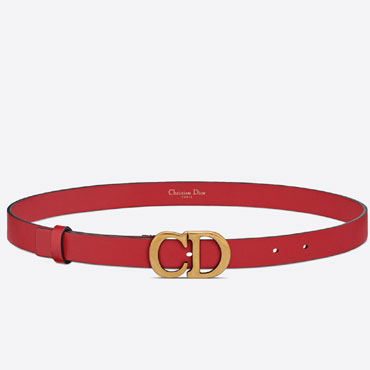 Dior Saddle Belt Red Ultrasoft Calfskin B0042CWGH M35R