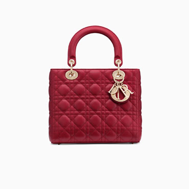 Lady Dior bag in red lambskin CAL44550 M41R U