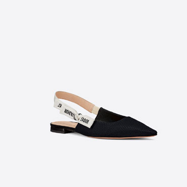 JAdior Ballerina Flat Black Technical Fabric KCB384TFL S900