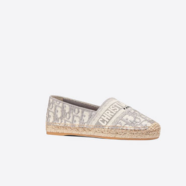 Dior Granville Espadrille Oblique Embroidered Cotton KCB585OBE S33G