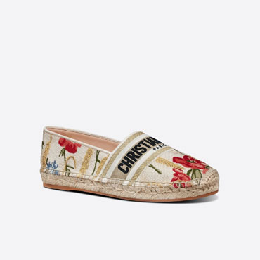 Dior Granville Espadrille Multicolor Cotton KCB585POP S89Z