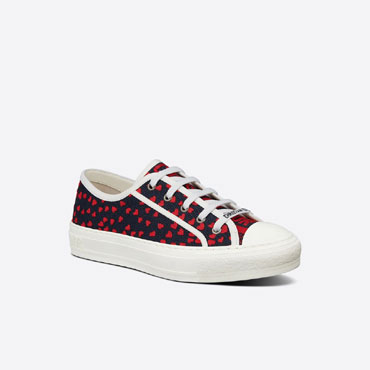 Walk n Dior Sneaker Hearts I Love Paris Embroidered Cotton KCK211HRE S95B