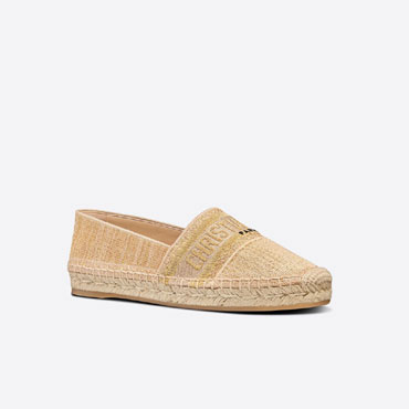 Dior Granville Espadrille Thread Embroidered Cotton KDB585ELF S62K