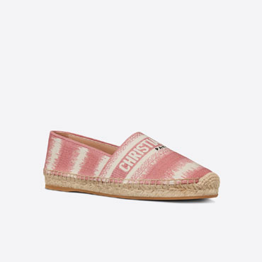 Dior Granville Espadrille D Stripes Embroidered Cotton KDB585IKE S34U