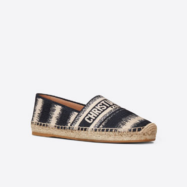 Dior Granville Espadrille D Stripes Cotton KDB585IKE S56B