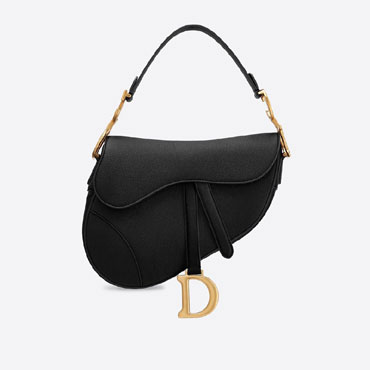 Dior Saddle Bag Black Grained Calfskin M0446CBAA M900