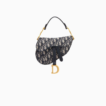 Dior Mini Saddle bag in blue canvas M0447CTZQ M928