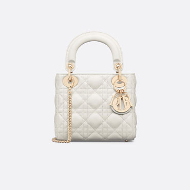 Mini Lady Dior Bag Latte Cannage Lambskin M0505ONGE M030