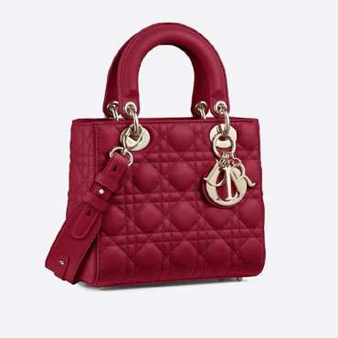 My ABCDior Lady Dior Bag Cherry Red Cannage Lambskin M0538OCAL M52R