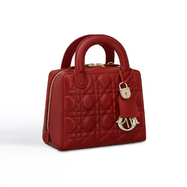 Dior lily bag in red cannage lambskin M0661OVQN M25R