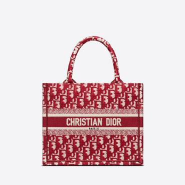 Small Dior Book Tote Oblique Jacquard M1265ZRIW M17E