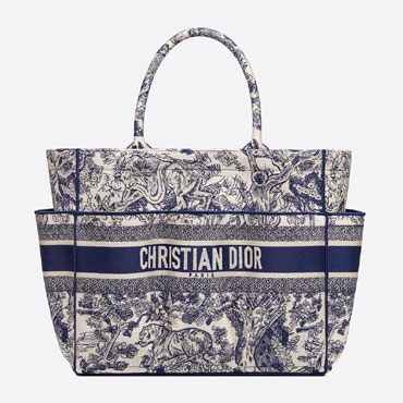 Dior Catherine Tote Blue Toile de Jouy Embroidery M1279ZTDT M808