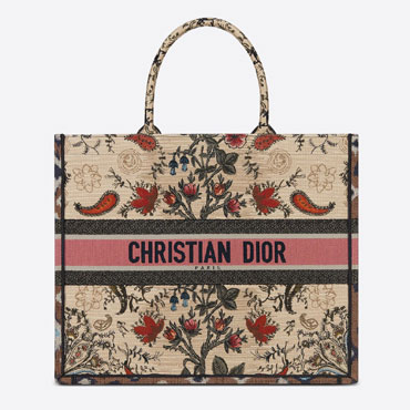 Dior Book Tote Multicolor Dior Flowers Embroidery M1286ZRFX M884