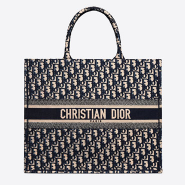 Dior Book Tote Blue Dior Oblique Embroidery M1286ZRIW M928