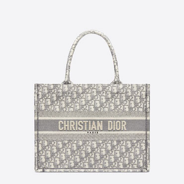 Dior Oblique Embroidery Small Book Tote M1296ZRIW M932