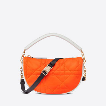 Small Dior Vibe Hobo Bag Fluorescent Orange M7200ODDO M057