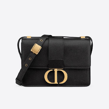 Dior 30 Montaigne Bag Black Grained Calfskin M9203UWBH M900