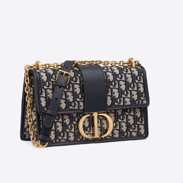 30 Montaigne Chain Bag Blue Dior Oblique Jacquard M9208UTZQ M928