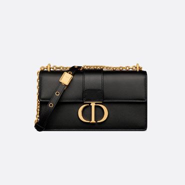 Dior 30 Montaigne East-West Bag with Chain Black Calfskin M9334UHEL M900