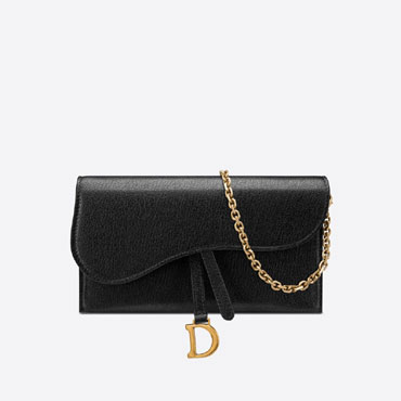 Dior Saddle Wallet Black Goatskin S5614CCEH M900