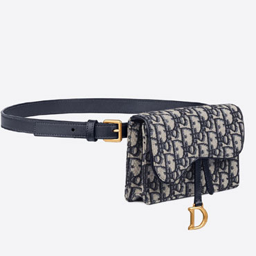 Saddle Belt Pouch Blue Dior Oblique Jacquard S5619CTZQ M928