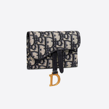 Saddle Nano Pouch Blue Dior Oblique Jacquard S5654CTZQ M928