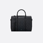 Dior Lingot Briefcase Black CD Diamond Canvas and Calf 1ADBR166CDP H43E