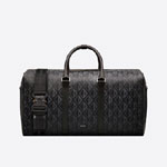 Dior Lingot 50 Duffle Bag Black CD Diamond Canvas 1ADDU115CDP H43E