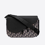 Saddle Messenger Bag Dior Oblique Jacquard Calfskin 1ADME113YKS H27E