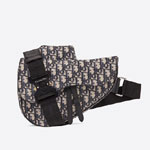 Saddle Bag Beige and Black Dior Oblique Jacquard 1ADPO093YKY H28E