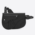 Dior Saddle Pouch Black Grained Calfskin 1ADPO095YMJ H00N