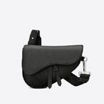 Dior Mini Saddle Bag Black Grained Calfskin 1ADPO191YMJ H00N