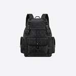 Dior Hit The Road Backpack Black CD Diamond Canvas 1ESBA163CDP H43E