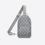 Mini Rider Backpack Dior Gray CD Diamond Canvas 1ESBO038CDP H42E