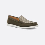 Dior Granville Loafer Khaki Suede Oblique Jacquard 3LO131ZYJ H612