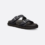 Dior Aqua Sandal Black Dior Oblique Jacquard 3SA135ZSA H969