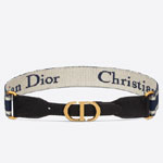 Christian Dior 35MM Belt Embroidered Canvas B0004CBTE M928